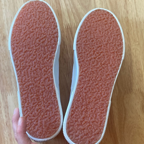 Superga White Canvas Slip-On Sneakers NWOT - Picture 4 of 7